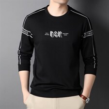 秋冬款卫衣男无帽外套中年套头长袖宽松休闲保暖上衣HPN769-P80，男装T恤，电商B212（原钱塘6029）