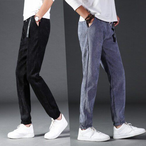 605加绒灯芯绒加绒男士休闲长裤男士裤子冬款加绒裤子潮，男装休闲裤，星座1115-1