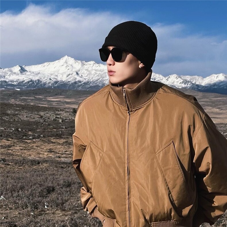 现货【网图】黑色卡其色杭州货飞行夹克短款立领棉服MY04-P90,男装夹克,电商A466