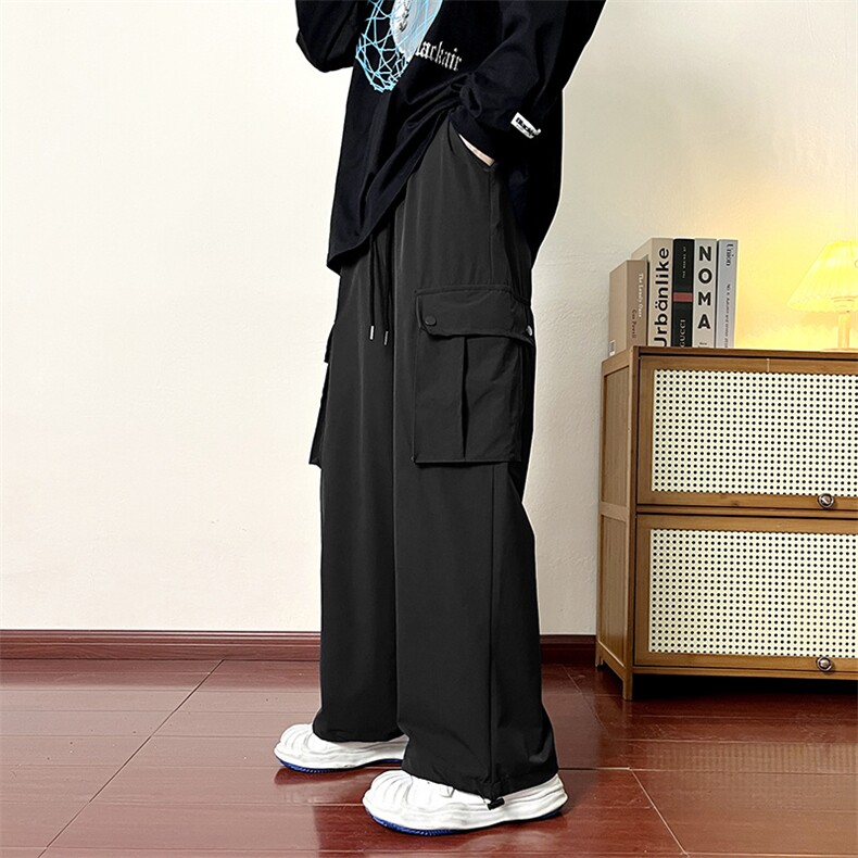 美式高街工装裤男款夏季潮牌户外机能冲锋裤直筒休闲长裤D200/P40图片