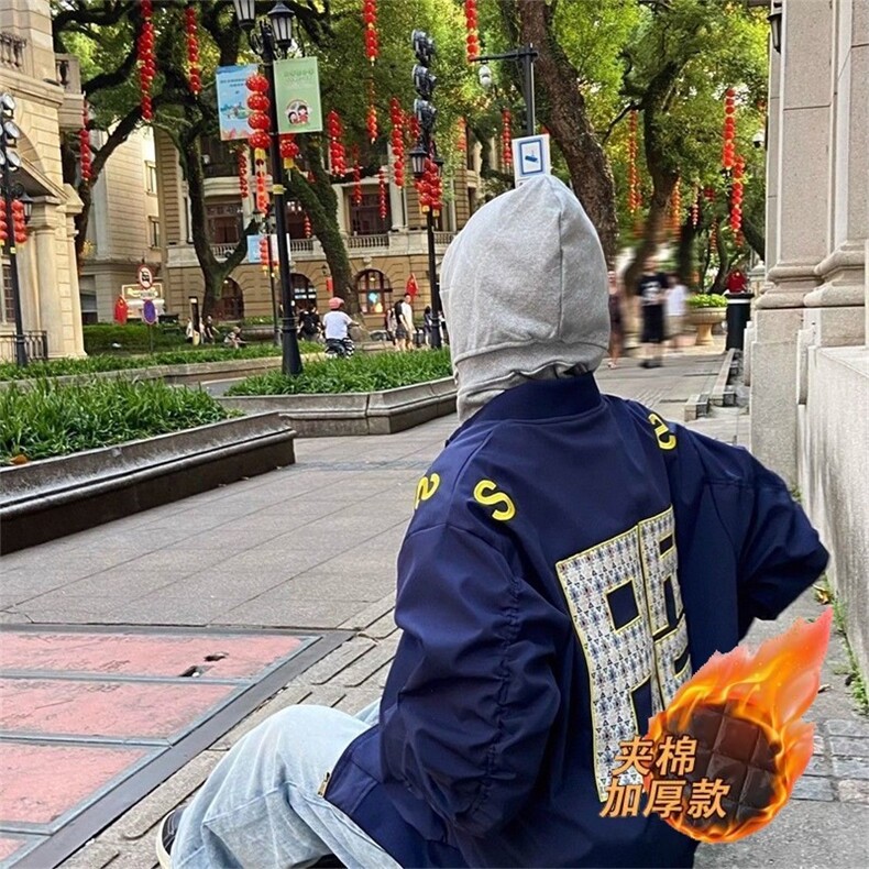 潮牌街头棒球服外套男士春秋季2025新款潮流休闲夹克男女宽松百搭,男装夹克,星座715-4