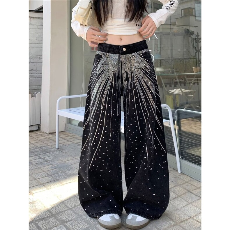 H171-P63女童阔腿裤夏装2025新款女大童薄款洋气山本裤,男装休闲裤,电商B323A