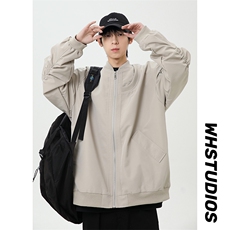 春季新款港风美式拉链设计感立领棒球服夹克XZ213-JK03-P68控98，男装夹克，星座213