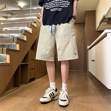 A27-特P23夏季短裤男宽松直筒小帆船刺绣速干五分裤，男装牛仔裤，电商B369（原A024）