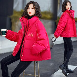 主打款亮面墨绿色羽绒服女新款小个子短款高端时尚90%白鸭绒图片