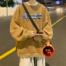 直播品质500克重磅美式做旧水洗卫衣SY1399-常规特P45加绒特P55，男装卫衣，电商A486