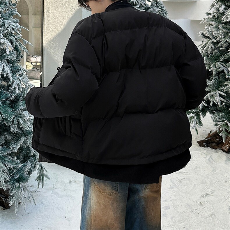 冬季新中式立领盘扣棉服男士潮加厚保暖假两件棉衣外套MM07P158,男装棉衣,星座512-1（原513-3）