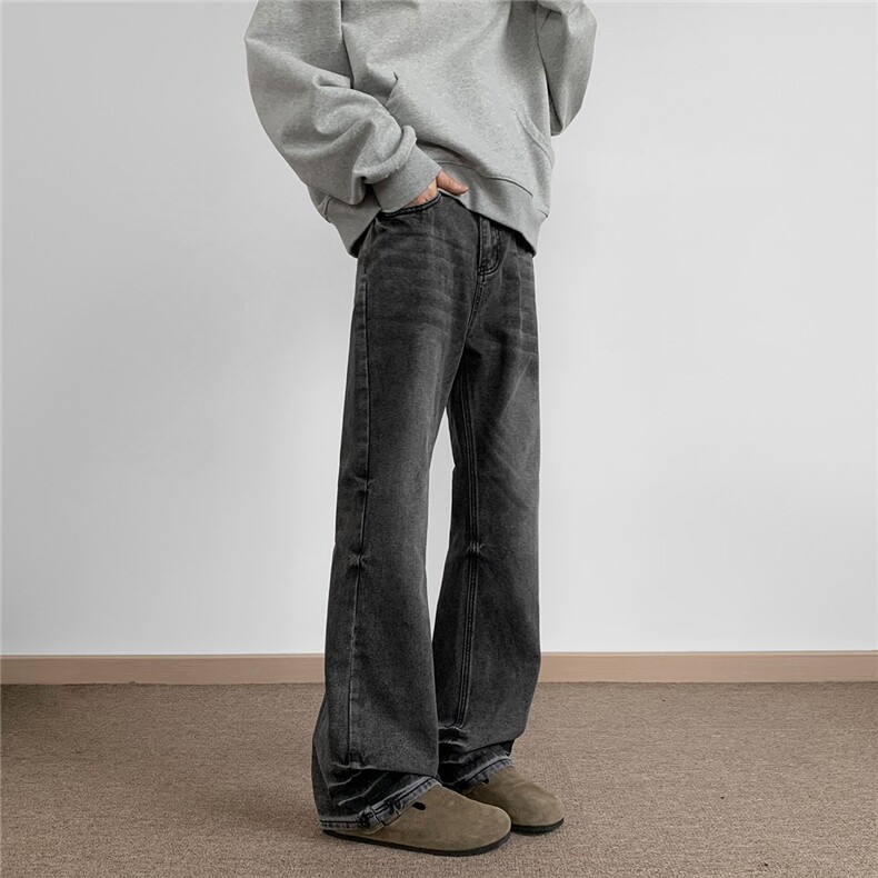 C315-G3010秋冬现货美潮高品质重水洗微喇牛仔裤地毯(P70X98)1,男装牛仔裤,电商C315