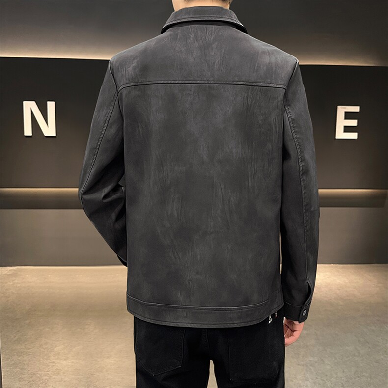 K596-P105秋冬潮流新款翻领PU皮衣男高品质防风百搭夹克外,男装皮衣,星座507A（原星座306B-2）