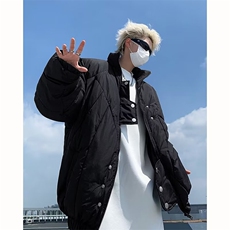 不规则立领棉衣男冬季新款高街美式复古外套SHY112P105，男装棉衣，星座1116-2