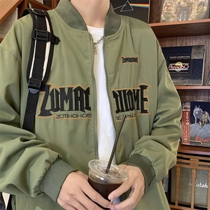两面穿棒球服男春秋季新款宽松情侣韩版秋飞行员夹克外套 JK8807图片