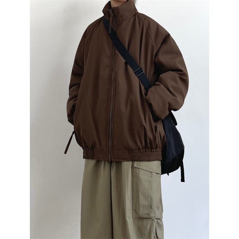 【现货】美式复古男女秋冬宽松加厚立领保暖棉服SJ56P74,男装棉衣,星座1112-1