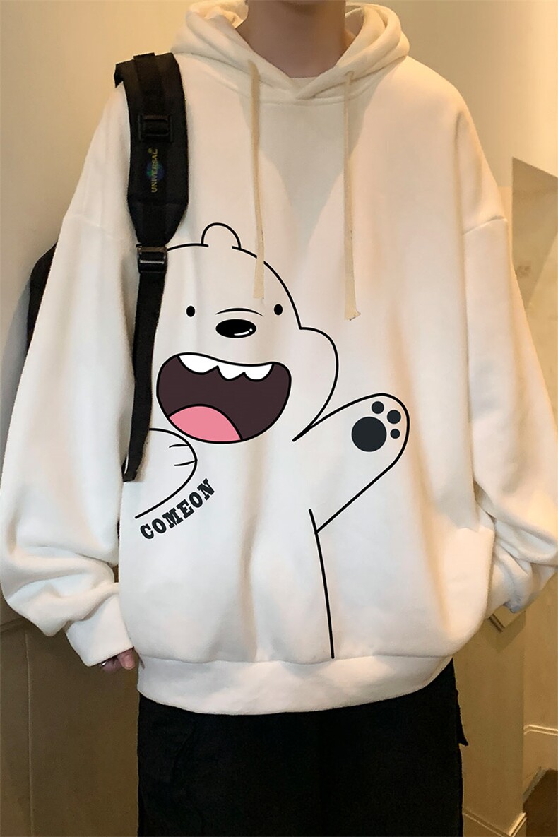 纯棉连帽卫衣男大码运动帽衫宽松薄WY2131-P35加绒款-P40,男装卫衣,电商A040