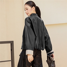 2025秋季女装新款大量现货时尚百搭港风短款皮衣外套，女装皮衣，缘衣格