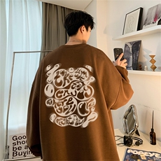 秋季新款320G华棉圆领卫衣面布棉WH2483-P35控58，男装卫衣，电商B370