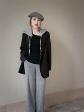 戴帽西装，女装西装，麦缇诺