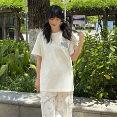 万针全刺绣解构设计260克重磅双纱纯棉高品质美式高街短袖T恤特35，男装T恤，电商A486