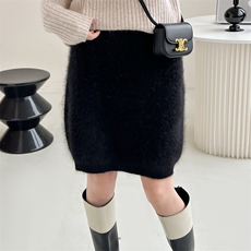 2025年秋季时尚百搭简约半身裙，女装半身裙，仟禧羊绒