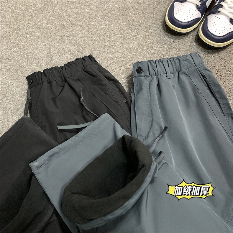 美式机能防风防水加绒加厚保暖冲锋裤休闲裤D309B-K65加绒-P60,男装休闲裤,电商D309B