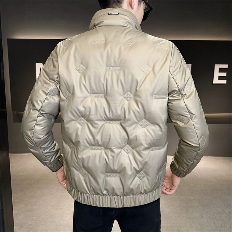 2025数据男士冬季羽绒服立领百搭鸭绒保暖青年夹克外套,男装夹克,电商A225