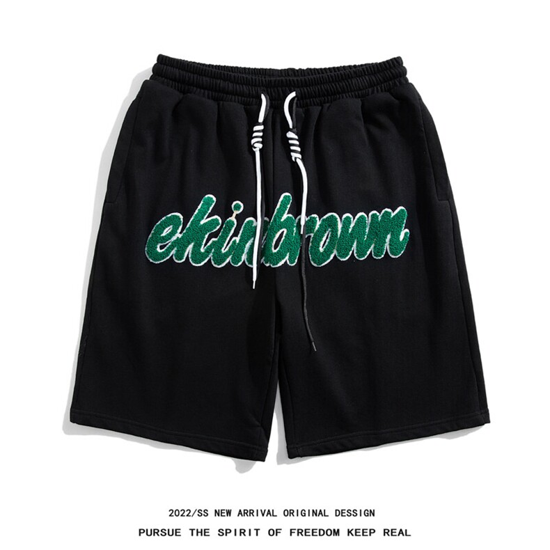 1白底短裤男大码M-5XL中性风男士中裤男潮流五分裤DK7713P37控49，男装牛仔裤，星座226-2