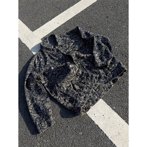 B221美式高街暗黑小众重工艺印花牛仔外套 SY2536-特P70 控118图片
