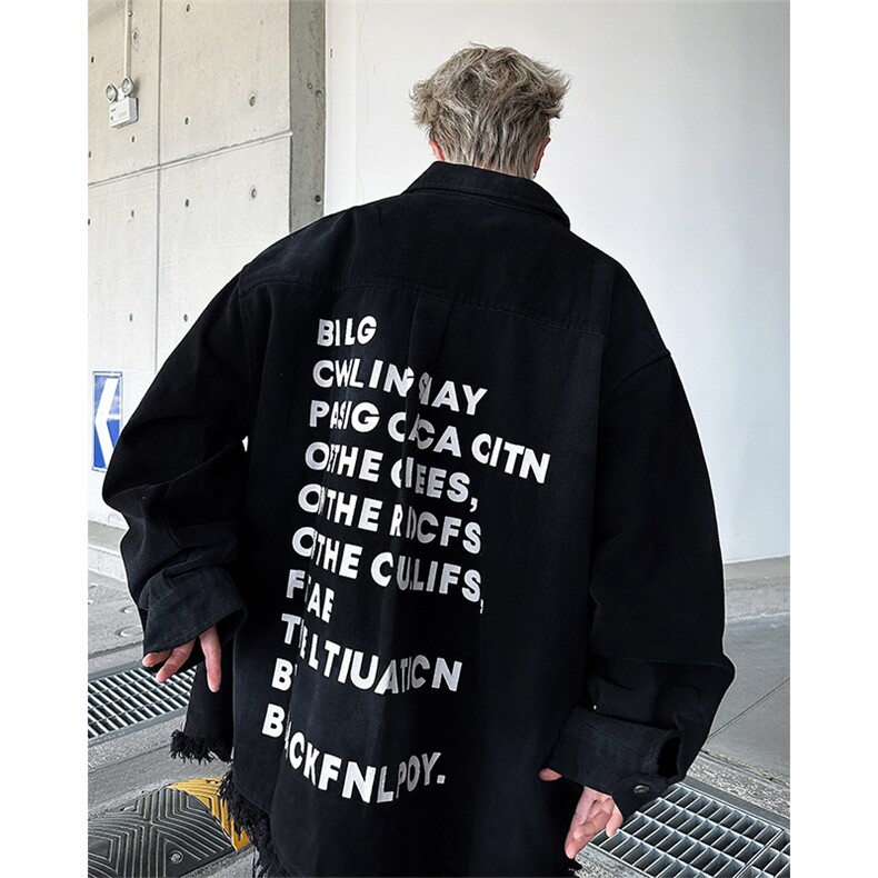 F404P65秋装新款夹克外套时尚宽松休闲上衣,男装夹克,星座512-6