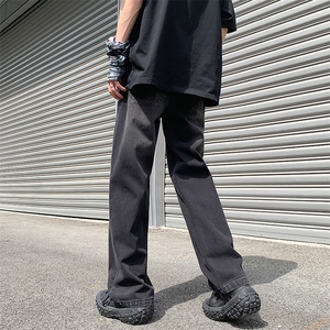抖音品质高街1997刺绣宽松百搭牛仔裤直筒裤313A-1-NZ030-P55控68图片