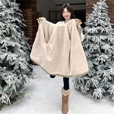 新款！羊羔毛连帽工装外套2C212-G185-P205-K308，女装棉衣/棉服，2C212