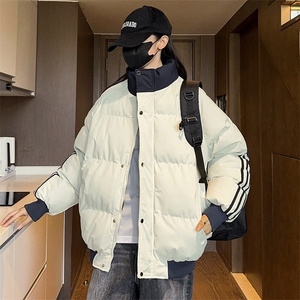 抖音得物二开 可供视频 拼接织带三防加厚羽绒棉衣外套棉服LL6667图片