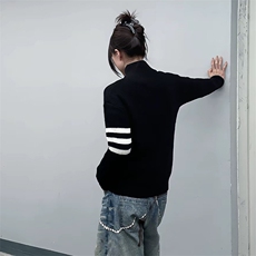 重磅秋冬北极绒开衫毛衣美式复古休闲慵懒风男女立领针织衫外套，男装针织衫/毛衣，电商A486
