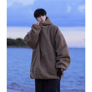 2025冬季 休闲简约男士拉链羊羔毛外套棉服M2063/P105控149-100涤图片
