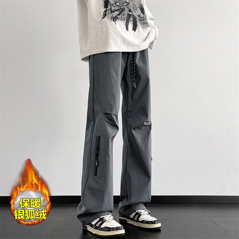 薄款改加绒户外登山大加绒加厚码拖地裤男K1308J加绒-特P44控79,男装卫衣,电商A001