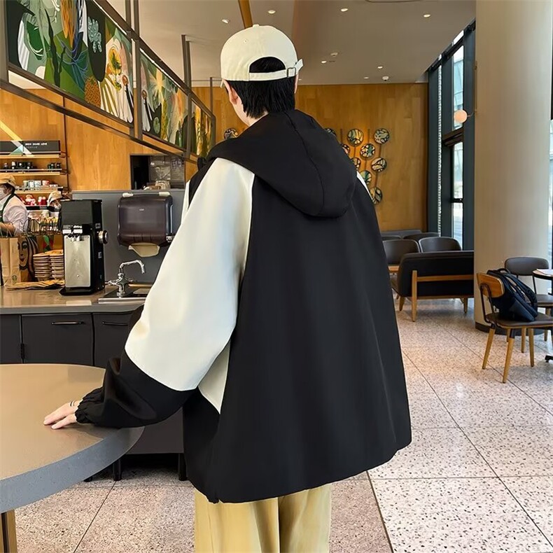 冲锋衣外套男春秋款美式高街夹克春季潮牌痞帅网红休闲衣服JK503,男装夹克,星座506