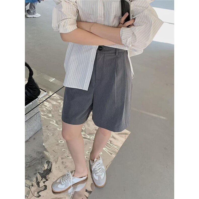 西料休闲中裤西装五分裤夏季百搭宽松显瘦女夏新款DKA56-P33,男装牛仔裤,星座208-5