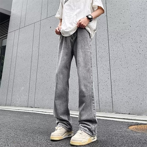 夏季小脚修身弹力牛仔裤男士韩版潮流高街2024长裤RK1902-P40图片