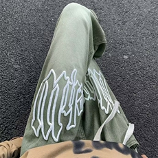 vibe风裤子高街男复古牛仔裤美式oversize西海岸阔腿裤N0334-p45，男装牛仔裤，星座1008-1