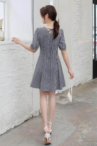 《现货》夏季韩版短袖新款连衣裙，女装连衣裙，宫廷韵色