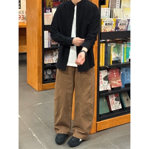 长袖立领仿麻休闲衬衫1302-GC67-P40控68 成分100棉图片