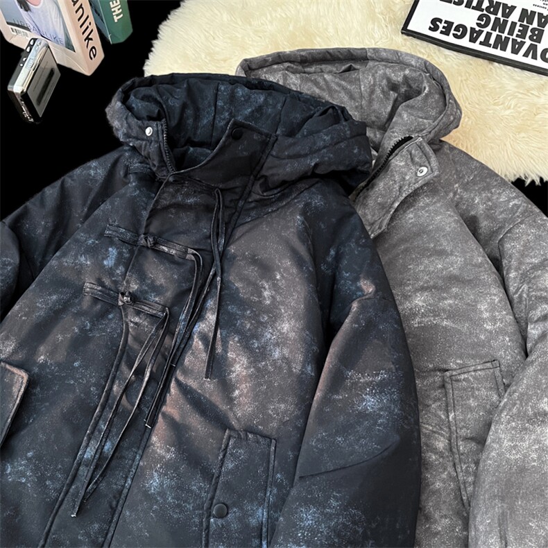 棉衣棉服新中式盘扣面包服连帽加绒棉袄外套-量大有差G1616-P95,男装棉衣,星座207
