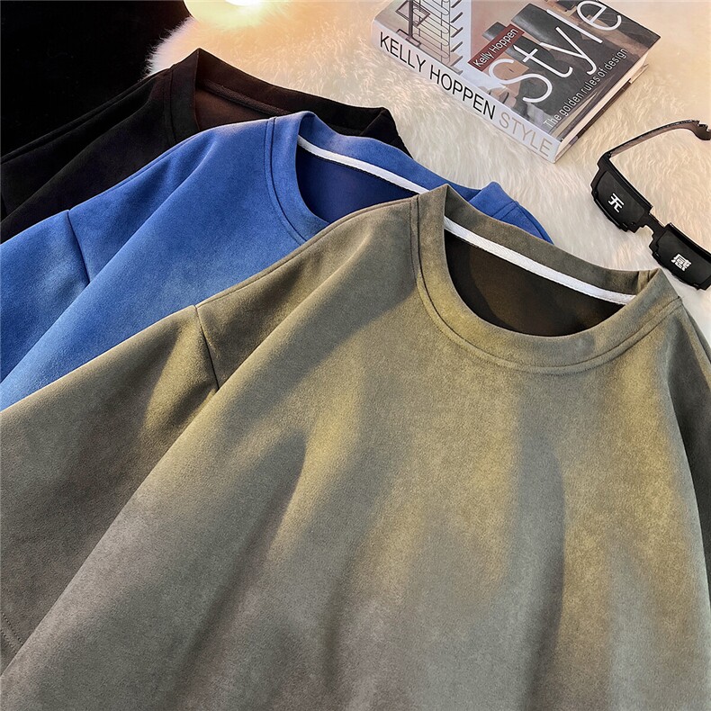 1麂皮绒大码M-5XL短袖DT8766P23短裤DK8767P32套装TZ8757P55控78，男装休闲套装，星座226-2