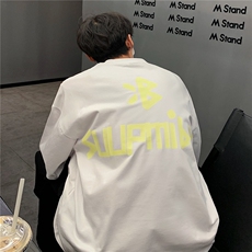 403-TX02-P40控59现货280克重磅纯棉潮牌印花宽松圆领短袖t恤，男装T恤，星座403（原603-1）