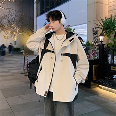 新款现货户外连帽夹克男冲锋衣外套JK810-P80，男装夹克，星座1204-3