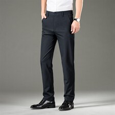 裤子男2023夏季薄款中年商务长裤宽松直筒男士休闲时尚百搭男装，男装休闲裤，电商B212（原钱塘6029）