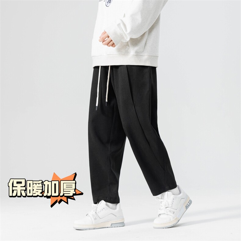 无影墙冬季加厚抗起球呢料哈伦裤宽松大码萝卜裤小脚男872-P65,男装休闲裤,电商C305A