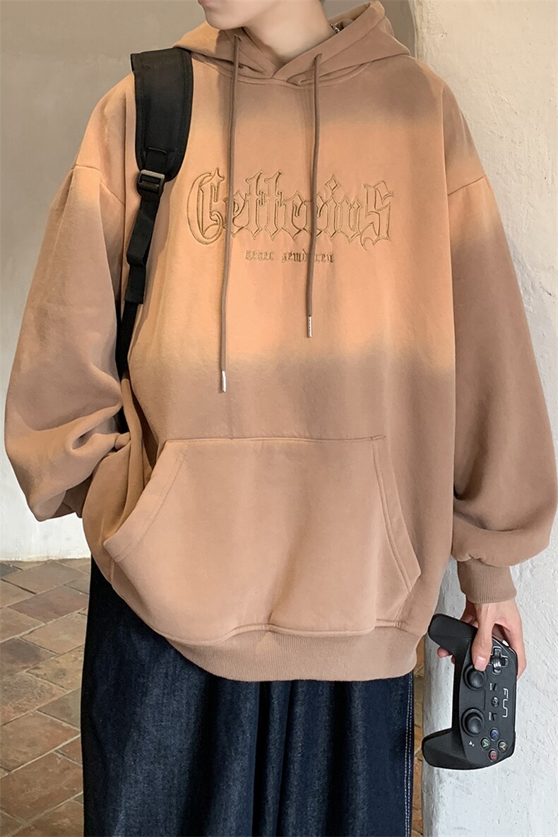 大加绒加厚卫衣男渐变色刺绣港风外套416B-WYJ296-P75限98,男装卫衣,星座416B-1