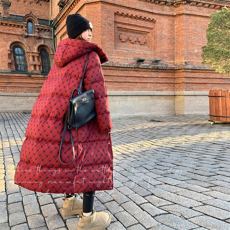 现货主图连帽加厚加长大被子羽绒服外套2C219A-8008-P315-K418,女装羽绒服,2B237