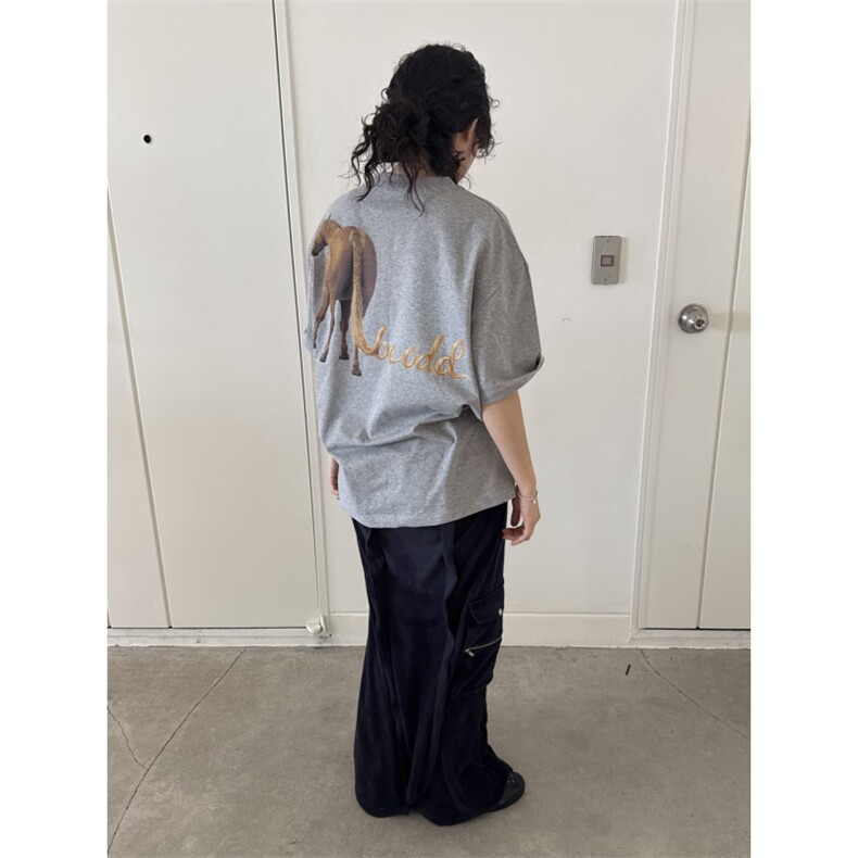 网图现货潮马到成功马年韩灰圆领短袖T恤男女2882-P29,男装T恤,电商C310