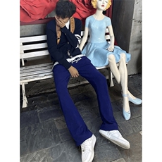 美式高街潮牌男女运动休闲裤直筒宽松慵懒显瘦印花休闲卫裤子，男装休闲裤，电商A486