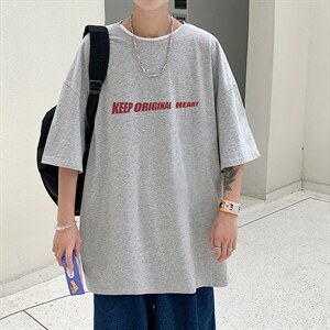 DX17071-P20纯棉短袖t恤男大码半袖打底衫宽松体恤衫港风，男装T恤，电商A040